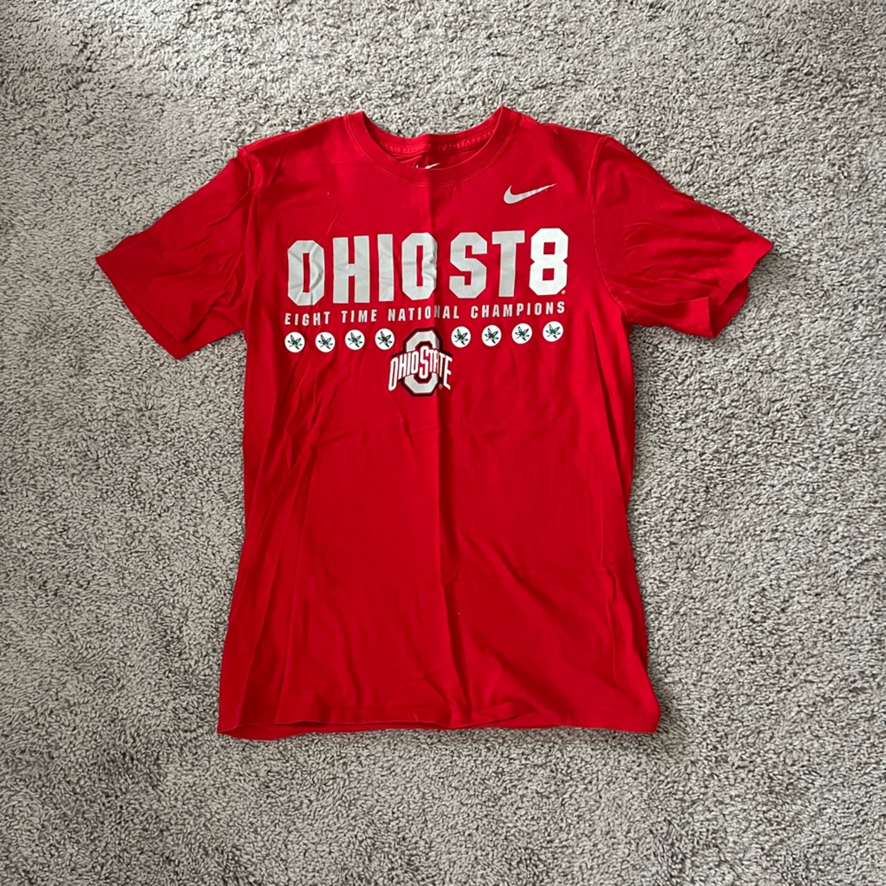 NWOT Set of 2 Nike Red Ohio State Champions Tee Small